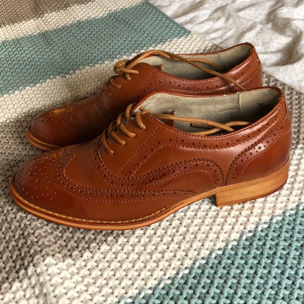Cognac Oxfords